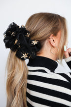 STARRY NIGHT ORGANZA JUMBO SCRUNCHIE - Poppy & Vine