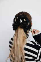 STARRY NIGHT ORGANZA JUMBO SCRUNCHIE - Poppy & Vine