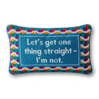 Straight Needlepoint Pillow - Poppy & Vine