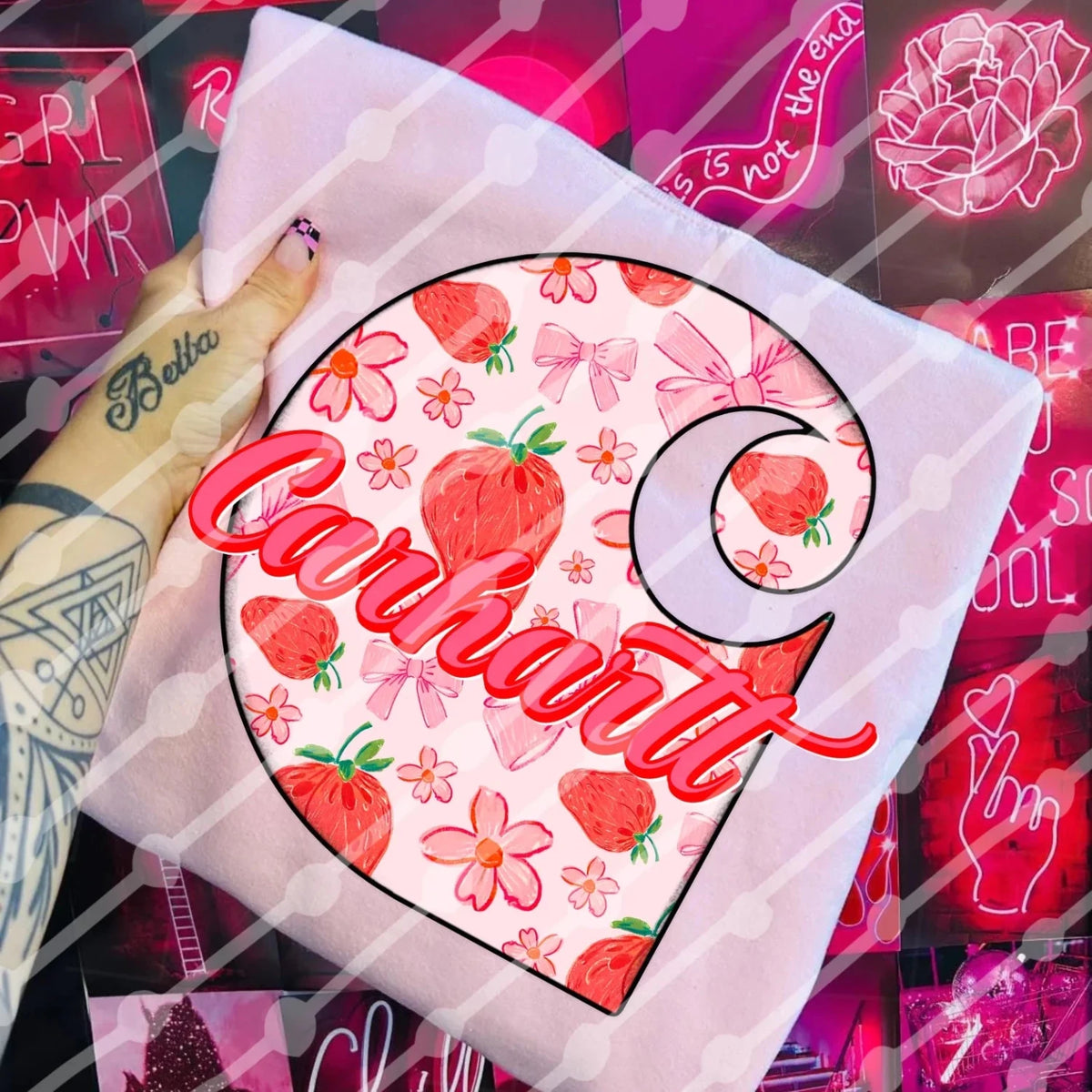 Strawberry CH tee or sweatshirt - Poppy & Vine