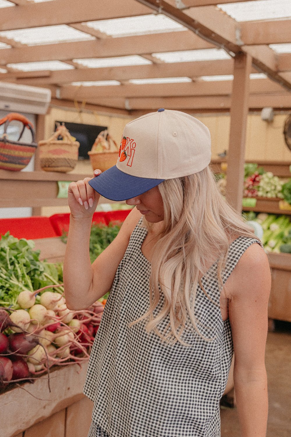 STRAWBERRY KAXI TRUCKER HAT - Poppy & Vine