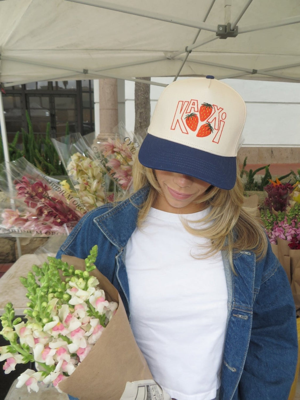 STRAWBERRY KAXI TRUCKER HAT - Poppy & Vine