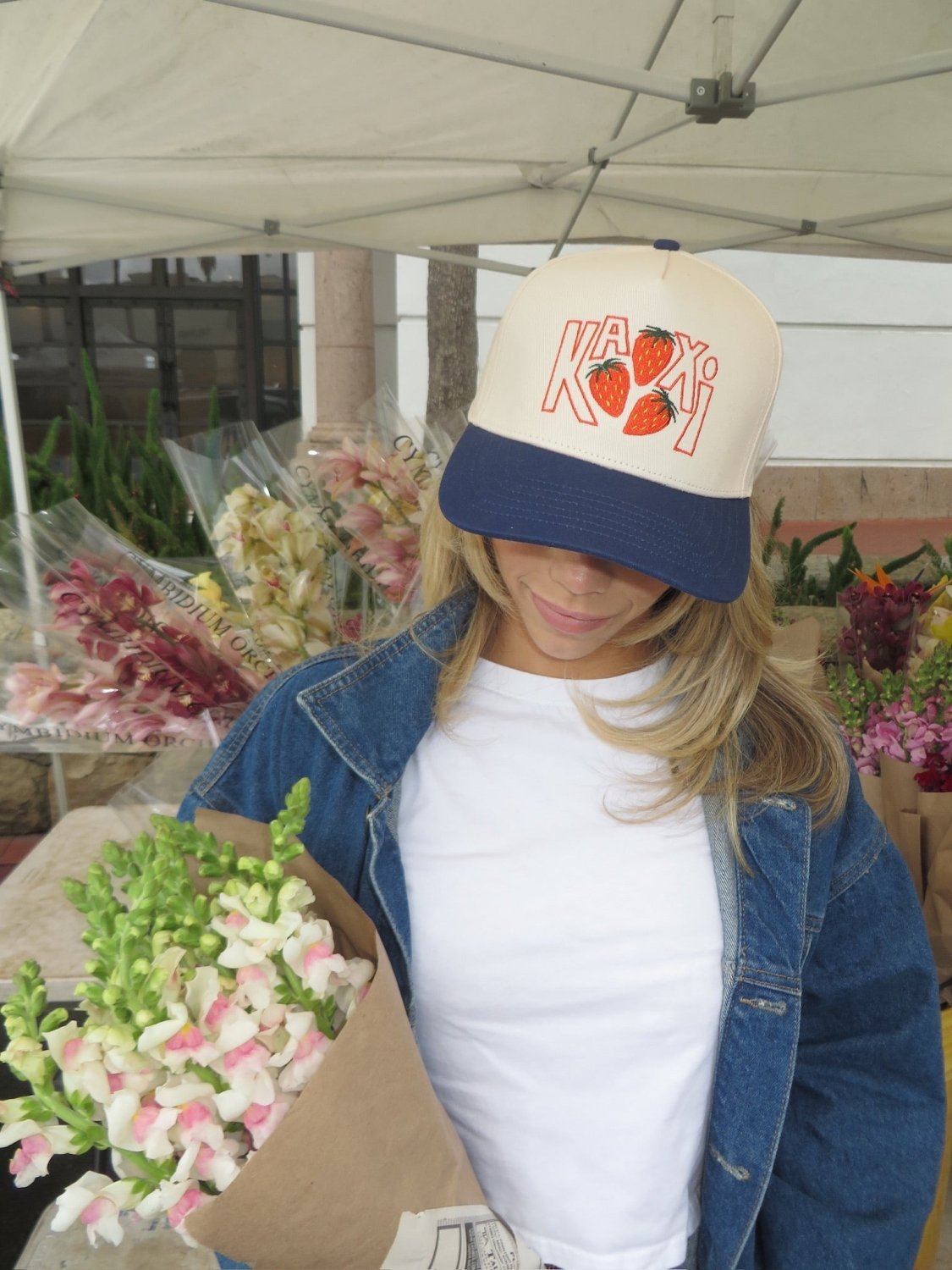 STRAWBERRY KAXI TRUCKER HAT - Poppy & Vine
