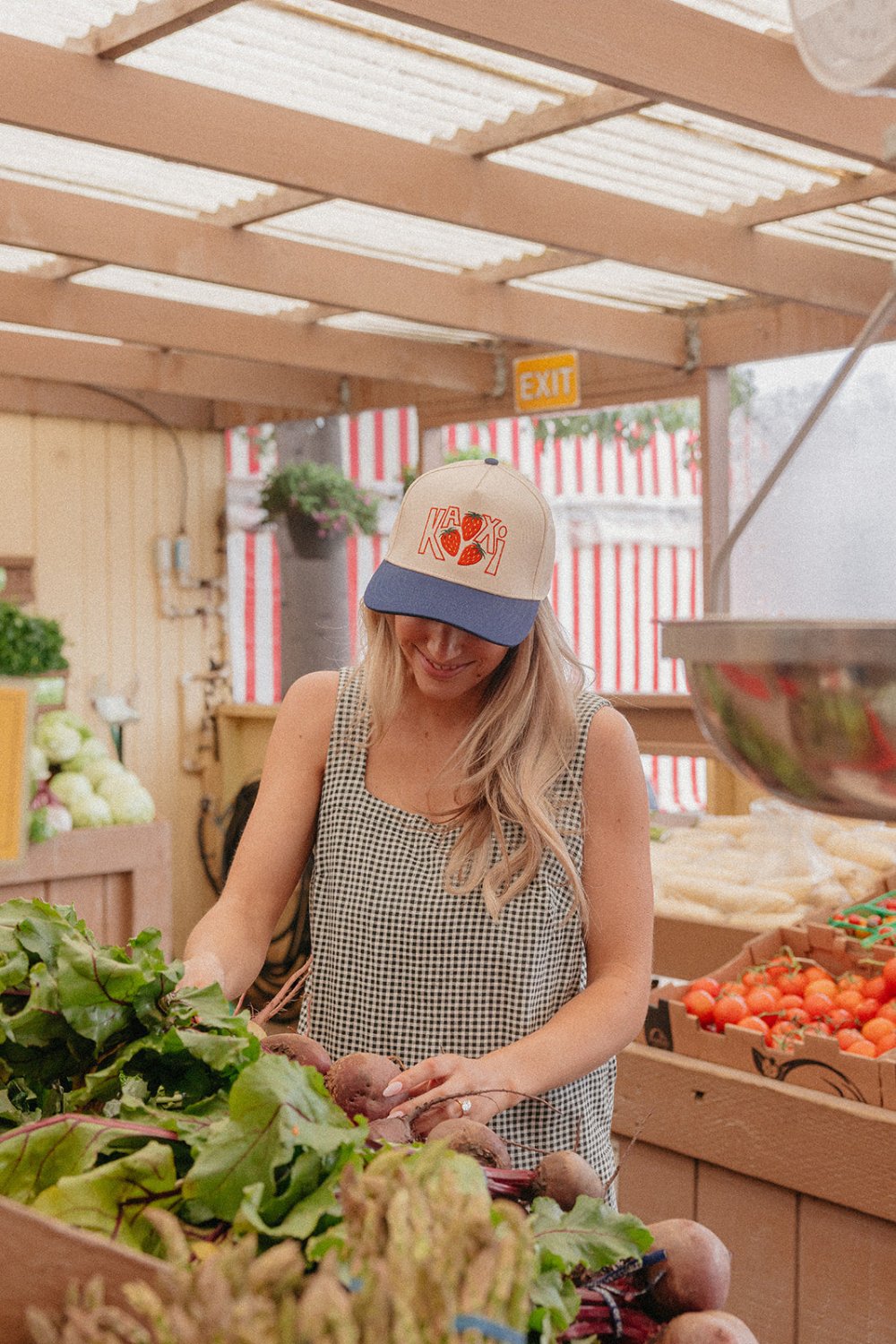 STRAWBERRY KAXI TRUCKER HAT - Poppy & Vine