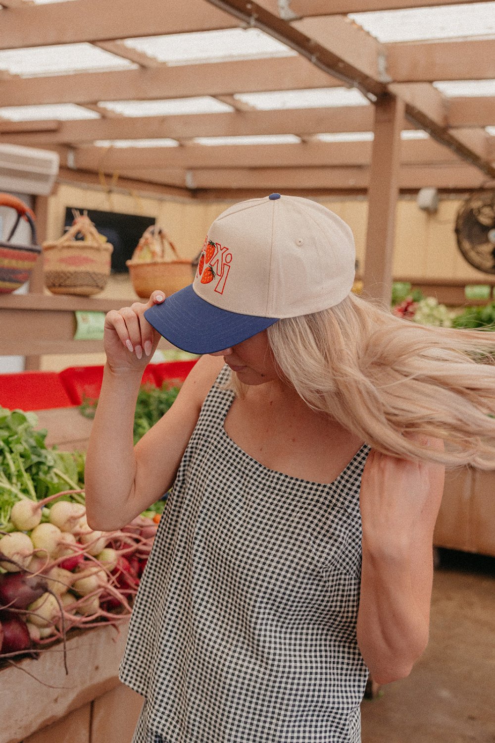 STRAWBERRY KAXI TRUCKER HAT - Poppy & Vine