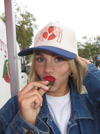 STRAWBERRY KAXI TRUCKER HAT - Poppy & Vine