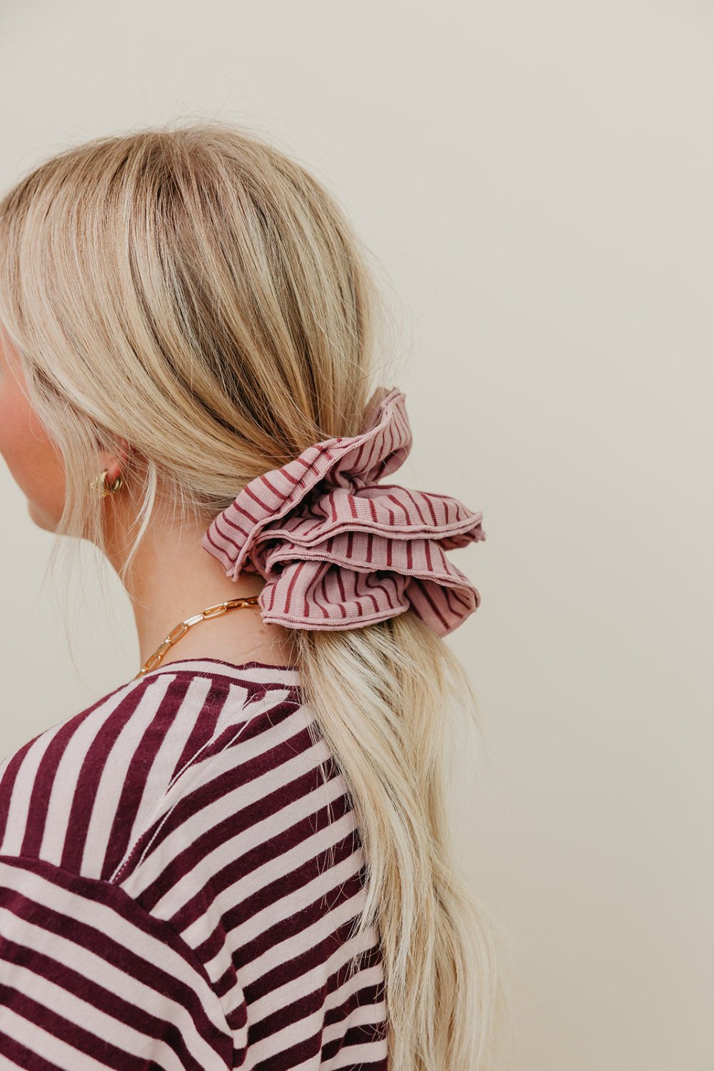 STRIPED CORSET SCRUNCHIE - Poppy & Vine