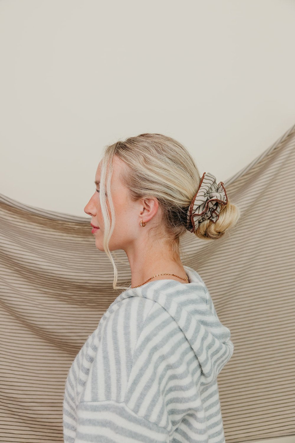 STRIPED CORSET SCRUNCHIE - Poppy & Vine