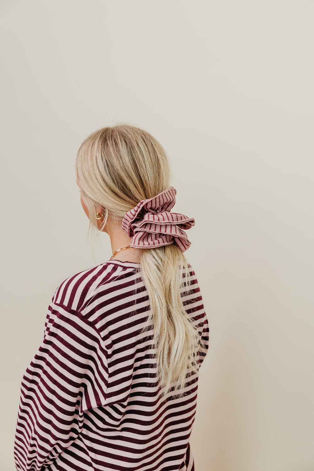 STRIPED CORSET SCRUNCHIE - Poppy & Vine