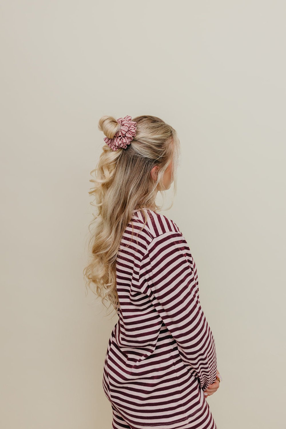 STRIPED OVERSIZED SCRUNCHIE + HEADBAND BUNDLE - Poppy & Vine