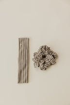 STRIPED OVERSIZED SCRUNCHIE + HEADBAND BUNDLE - Poppy & Vine