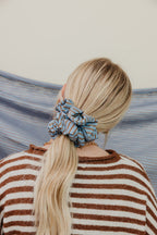 STRIPED OVERSIZED SCRUNCHIE + HEADBAND BUNDLE - Poppy & Vine