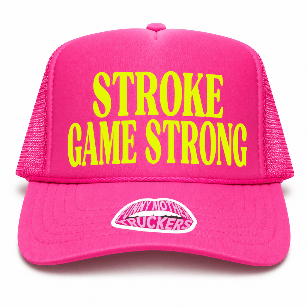 Stroke Game Strong Trucker Hat - Poppy & Vine