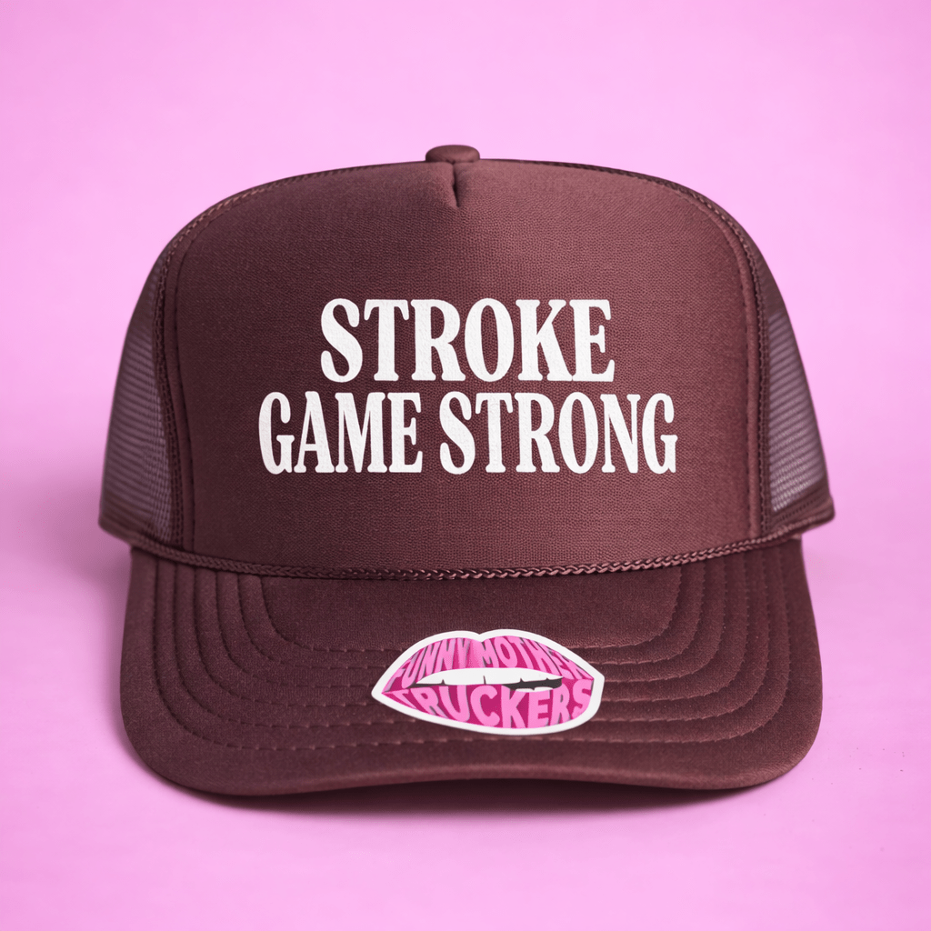 Stroke Game Strong Trucker Hat - Poppy & Vine