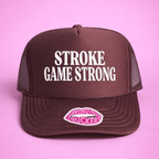 Stroke Game Strong Trucker Hat - Poppy & Vine
