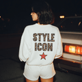 Style Icon Leopard Graphic Sweatshirt – Trendy Statement Crewneck - Poppy & Vine