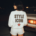 Style Icon Leopard Graphic Sweatshirt – Trendy Statement Crewneck - Poppy & Vine