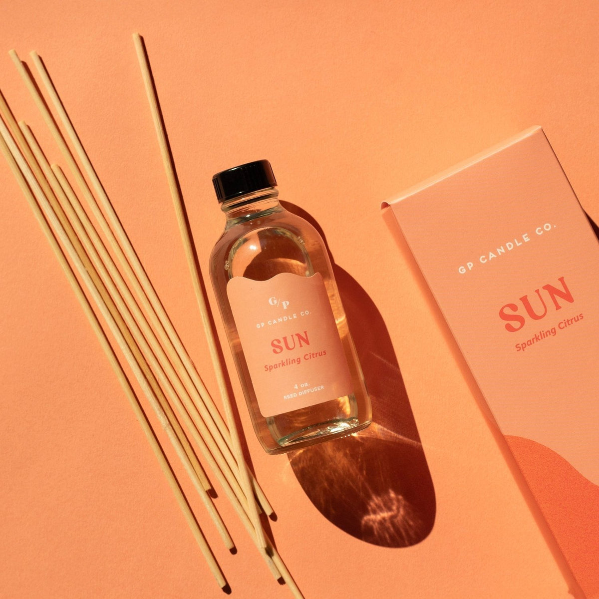 Sun 4 oz. Hue Reed Diffuser (Sparkling Citrus) - Poppy & Vine
