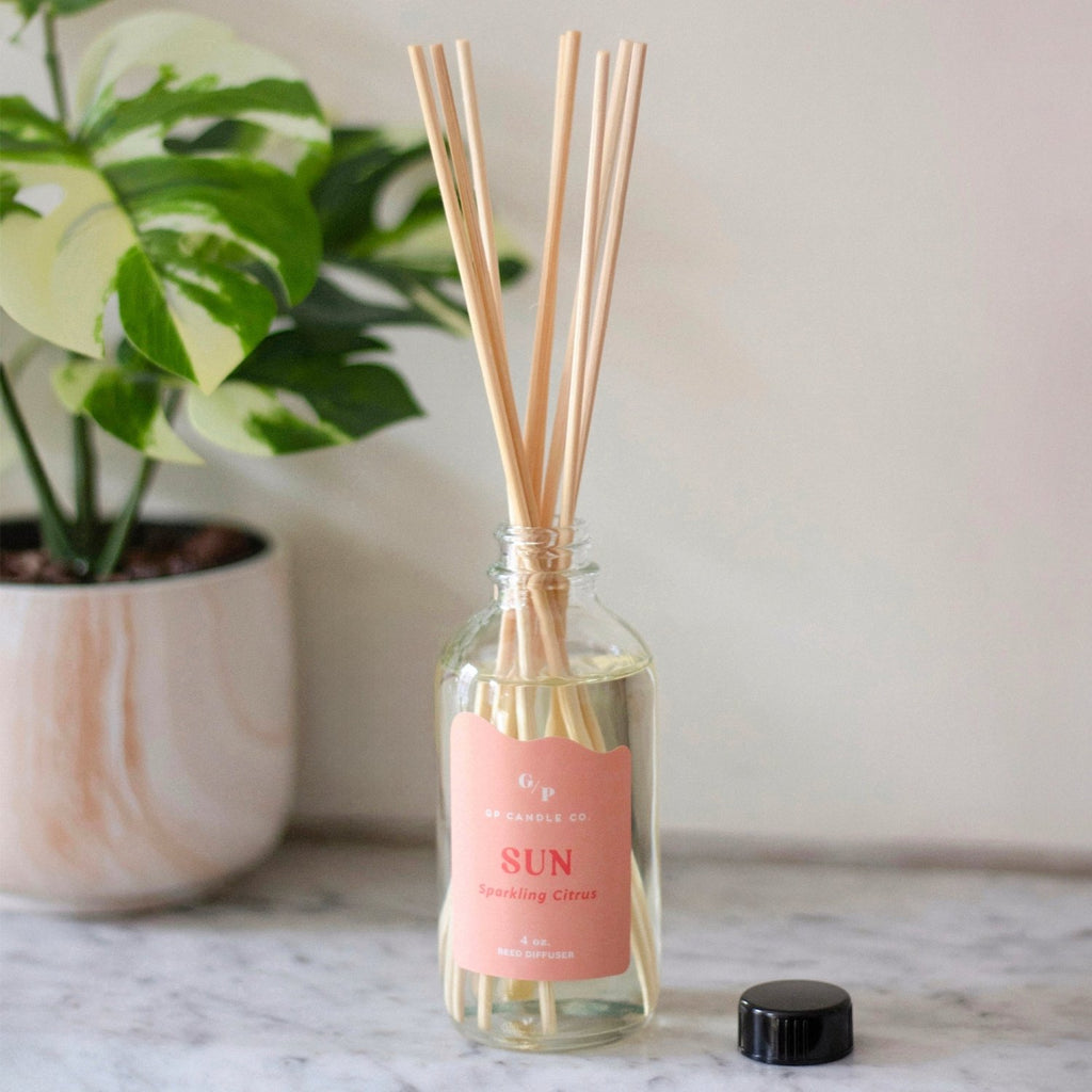 Sun 4 oz. Hue Reed Diffuser (Sparkling Citrus) - Poppy & Vine