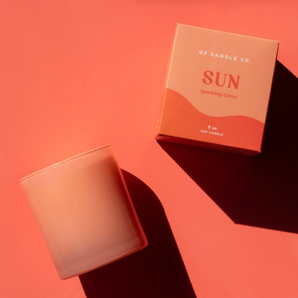 Sun 9 oz. Hue Candle (Sparkling Citrus) - Poppy & Vine