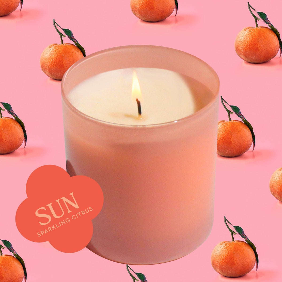 Sun 9 oz. Hue Candle (Sparkling Citrus) - Poppy & Vine