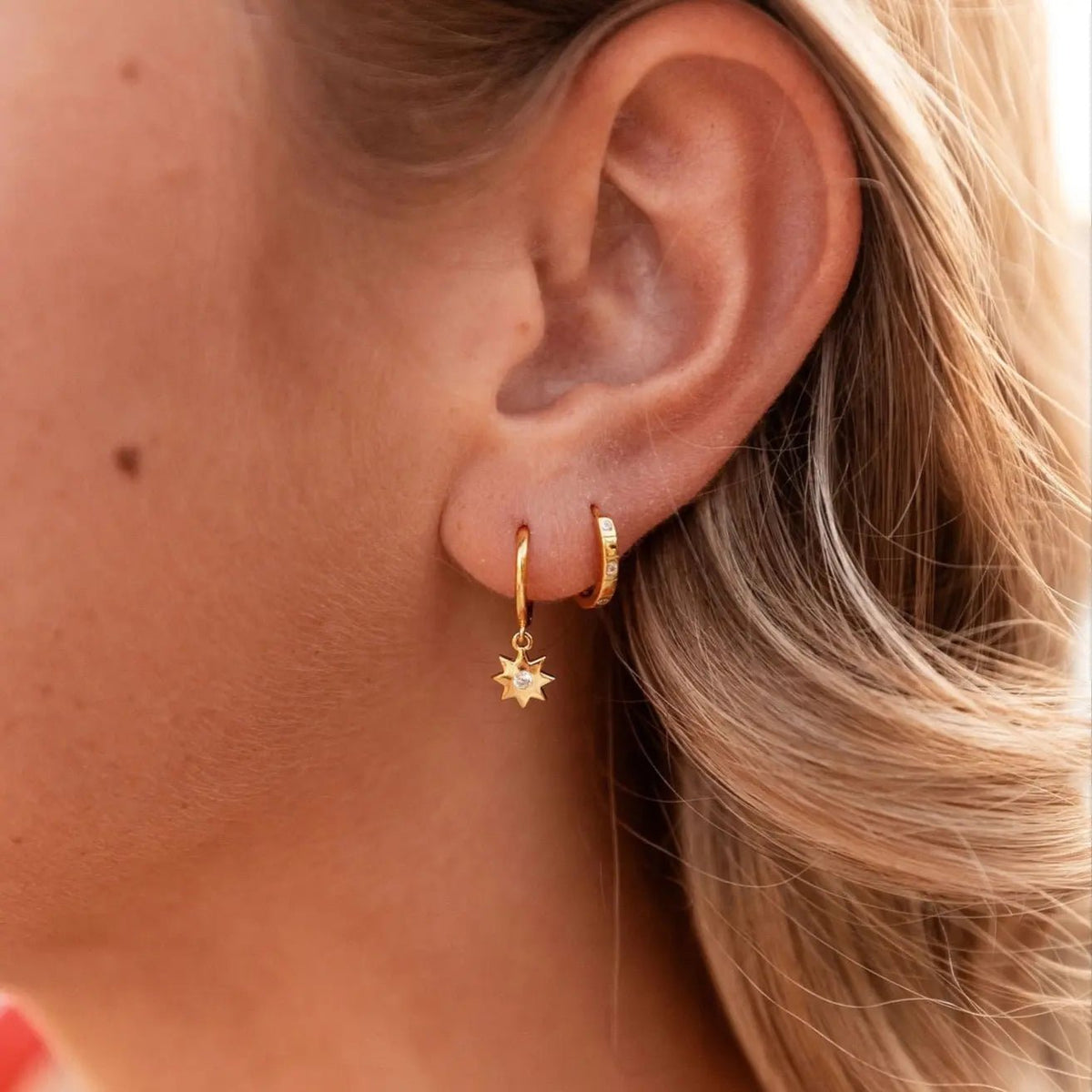Sunburst Hoops - Poppy & Vine