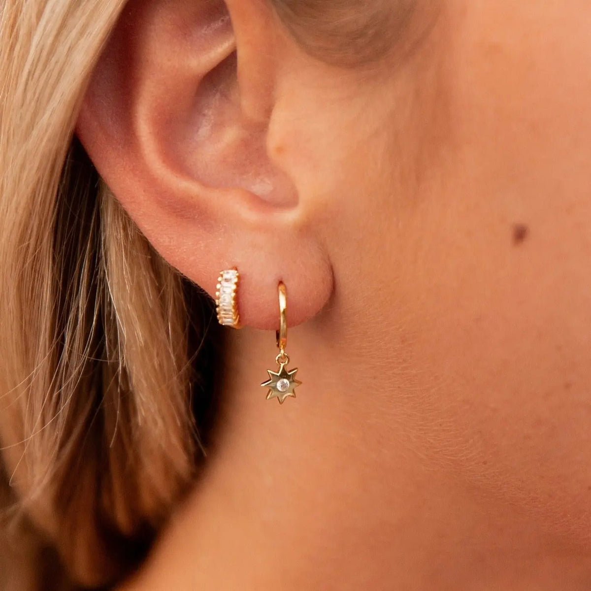Sunburst Hoops - Poppy & Vine