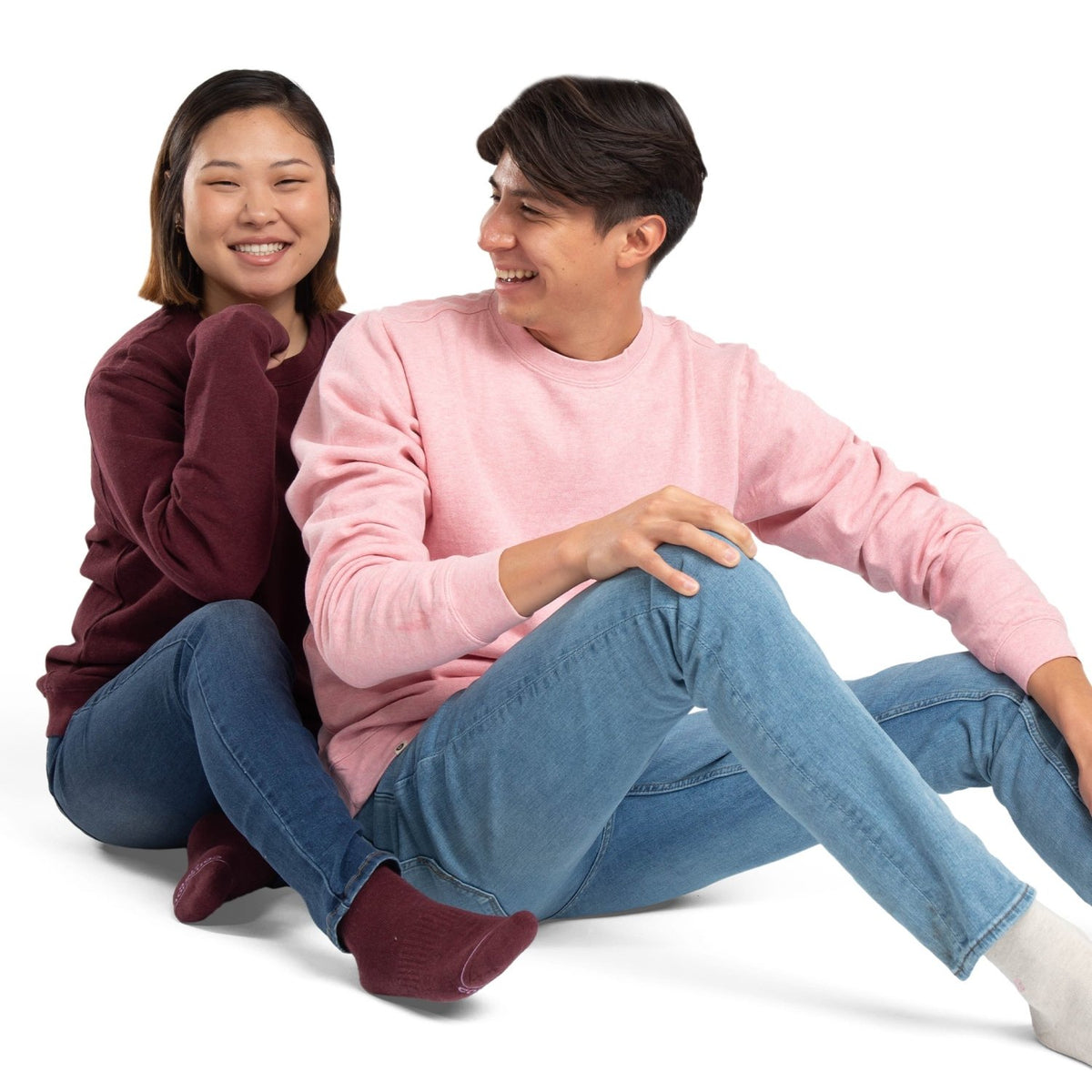 Support Self-Checks Crew Sweatshirt - Poppy & Vine