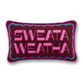 Sweata Weatha Needlepoint Pillow - Poppy & Vine