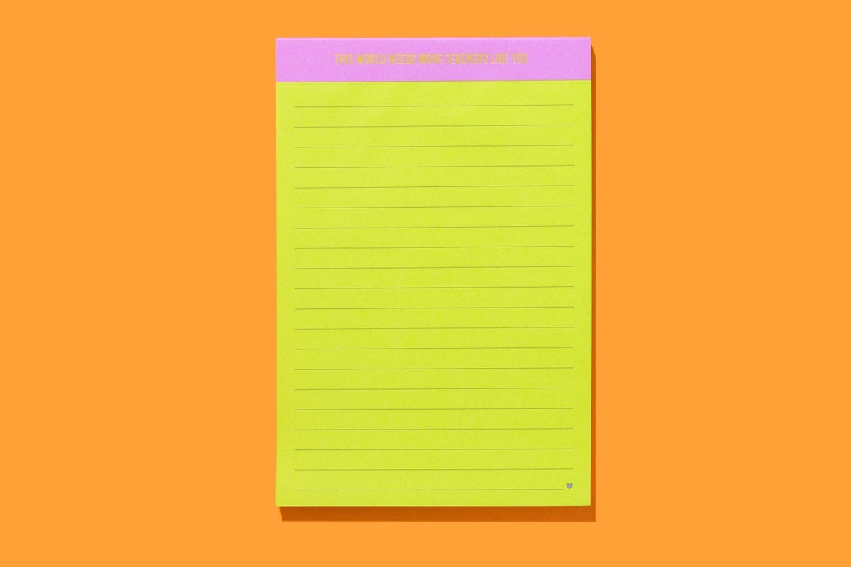 Teacher List Pad - Poppy & Vine