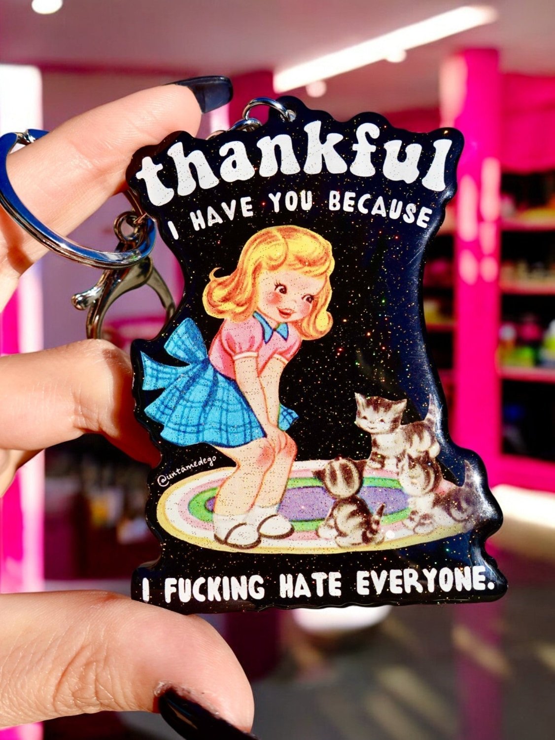 Thankful I Have You Because I Fucking Hate Everyone Keychain - Poppy & Vine
