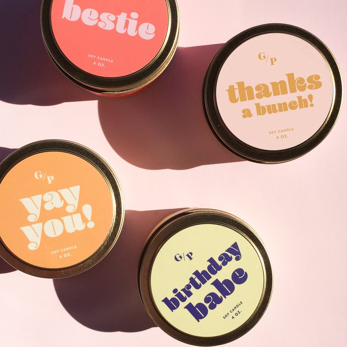 Thanks a Bunch! 4 oz. Just Because Candle Tin - Poppy & Vine