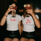 The Girls Crop Tee – Bachelorette Party & Bridal Crew Shirt - Poppy & Vine