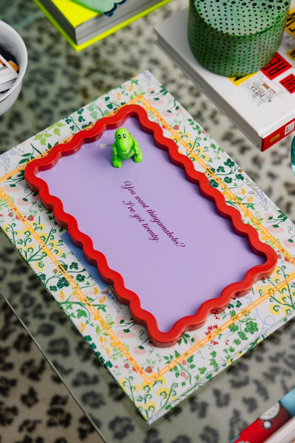 Thingamabobs Lacquer Tray - Poppy & Vine