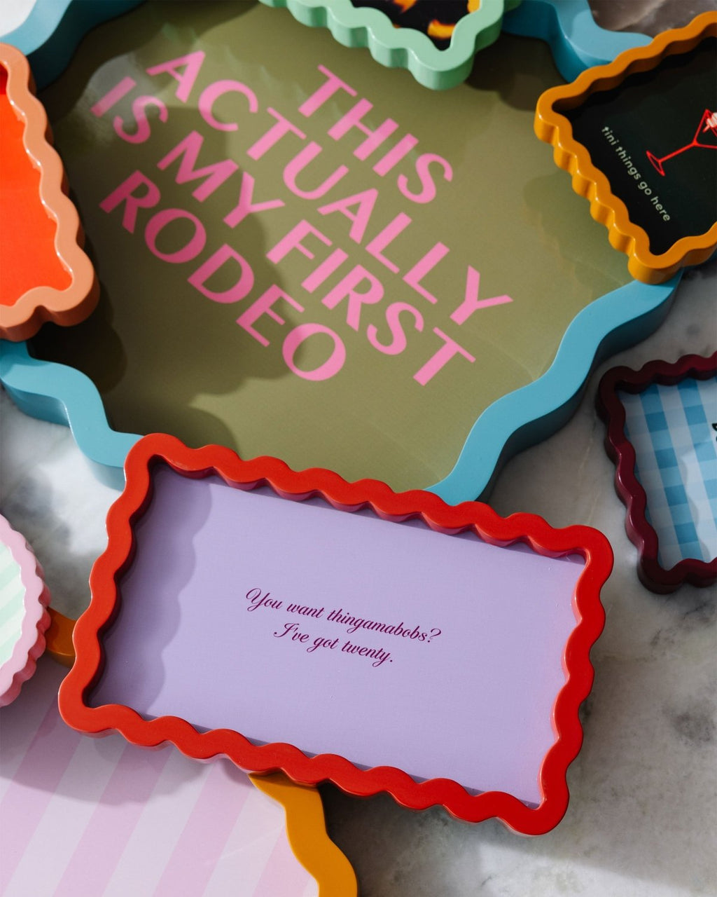 Thingamabobs Lacquer Tray - Poppy & Vine