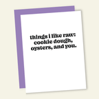 Things I Like Raw | Snarky Valentine's Love Card - Poppy & Vine