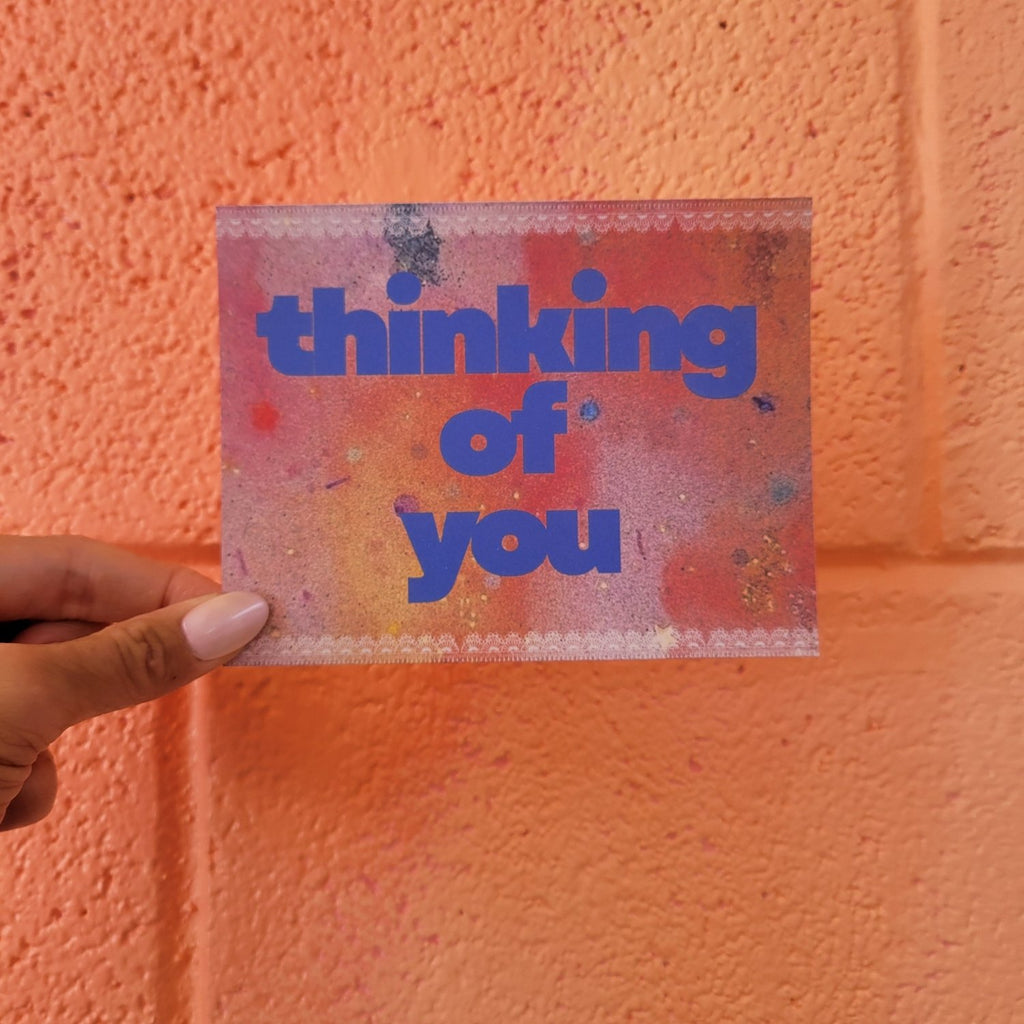 "Thinking of You" - Postcard - Poppy & Vine