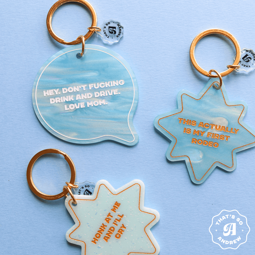 This Actually Is My First Rodeo - Funny Motel Keychain - Poppy & Vine