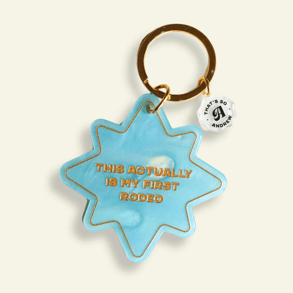 This Actually Is My First Rodeo - Funny Motel Keychain - Poppy & Vine