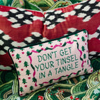 Tinsel in a Tangle Needlepoint Pillow - Poppy & Vine