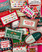 Tis the Extra Season Needlepoint Pillow - Poppy & Vine