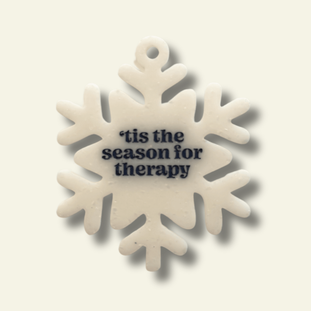 Tis The Season for Therapy Funny Christmas Ornament - Poppy & Vine
