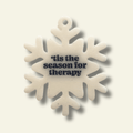 Tis The Season for Therapy Funny Christmas Ornament - Poppy & Vine