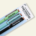 Top Energy Pen Set - Poppy & Vine