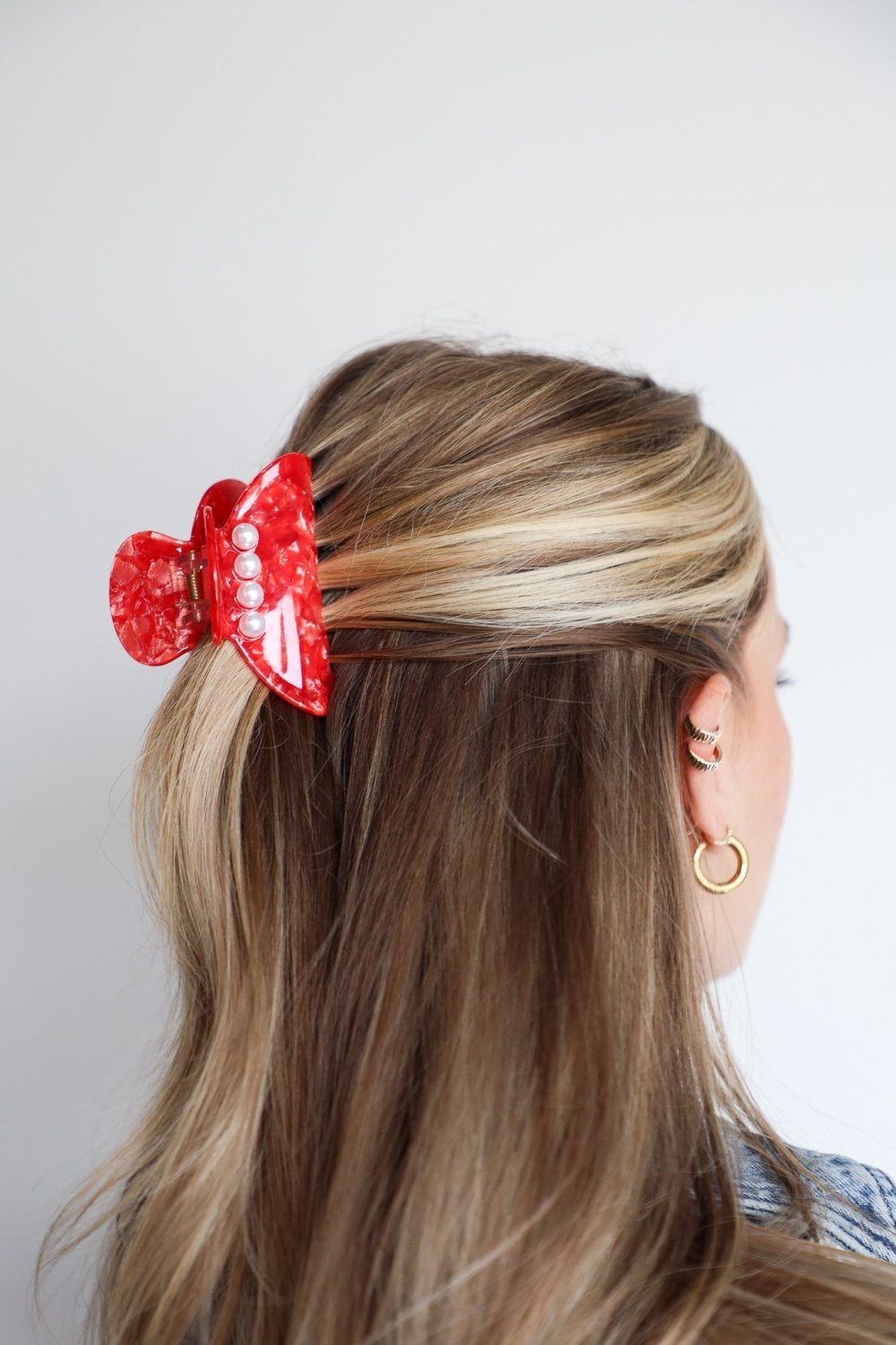 TORTOISE RED PEARL CLAW - Poppy & Vine