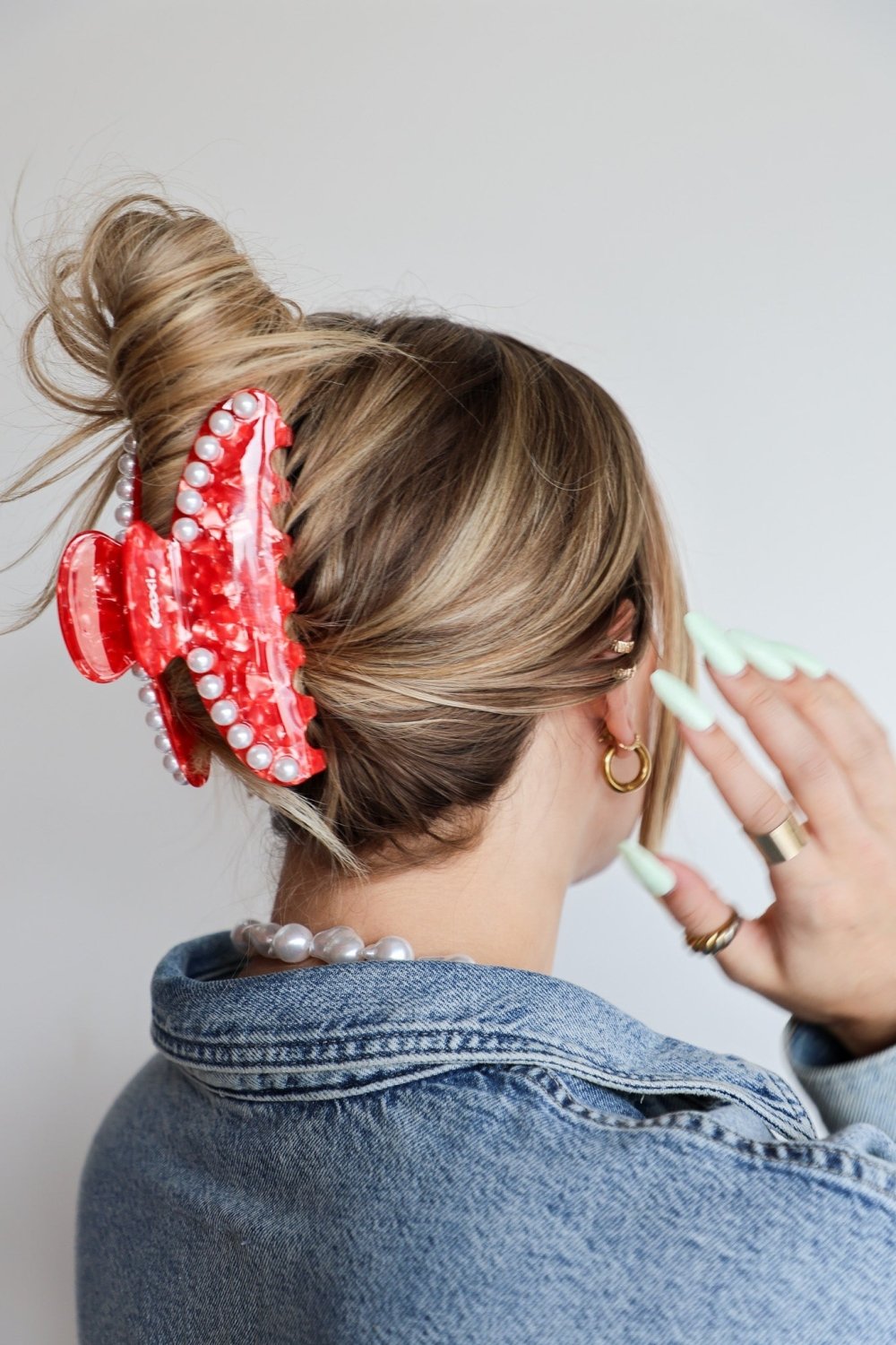 TORTOISE RED PEARL CLAW - Poppy & Vine