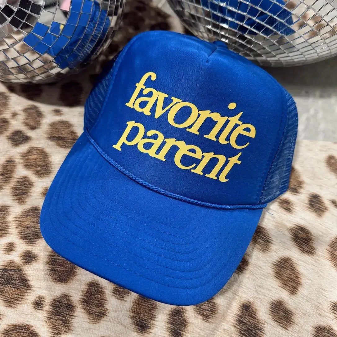 Trucker Hat Favorite Parent Playful Dad Cap - Poppy & Vine