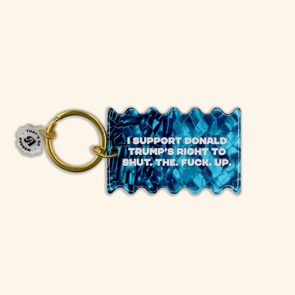 Trump's Right to STFU | Motel Style Keychain - Poppy & Vine