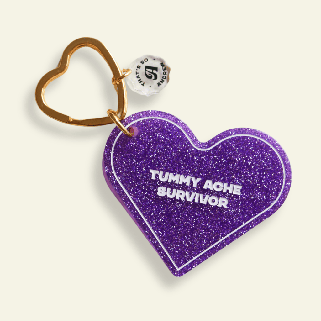 Tummy Ache Survivor - Funny Motel Keychain - Poppy & Vine