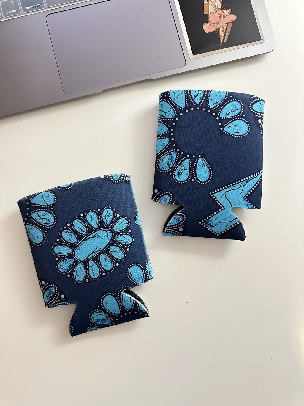 Turquoise Squash Koozie (2 sizes) - Poppy & Vine